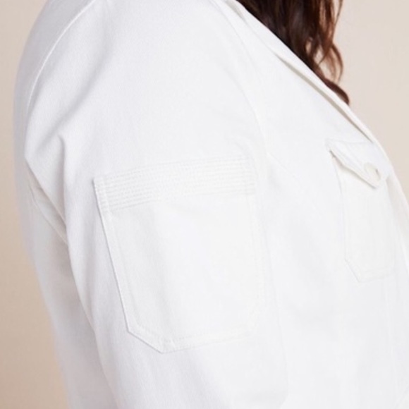 Anthropologie White Utility Jacket - Picture 3 of 9